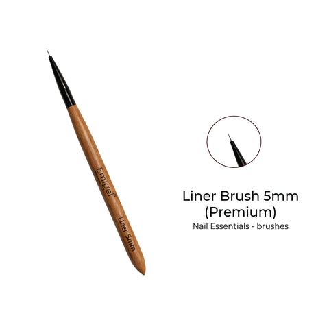 Emigel - Premium Nail Art Brushes (Wooden) - Liner Brush 5mm