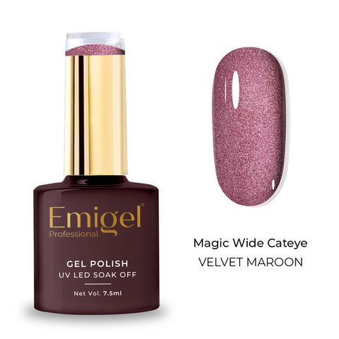 Special Gel Polish - Magic Wide Cateye - 003 - Velvet maroon