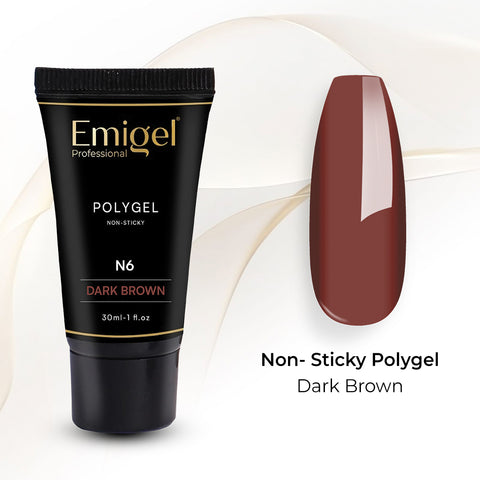 Emigel - Non Stick Polygel -  Dark Brown - Truffle Touch