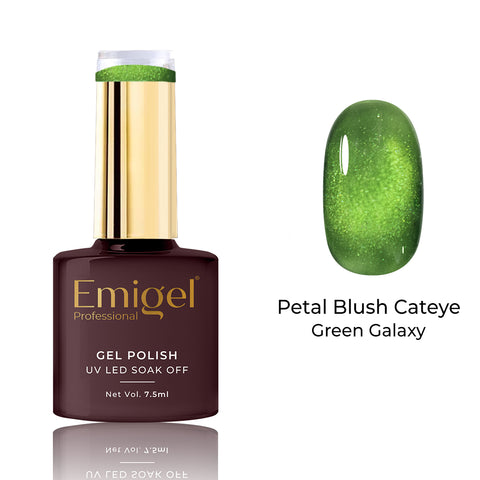 Special Gel Polish- Petal Blush Cateye -005- Green Galaxy