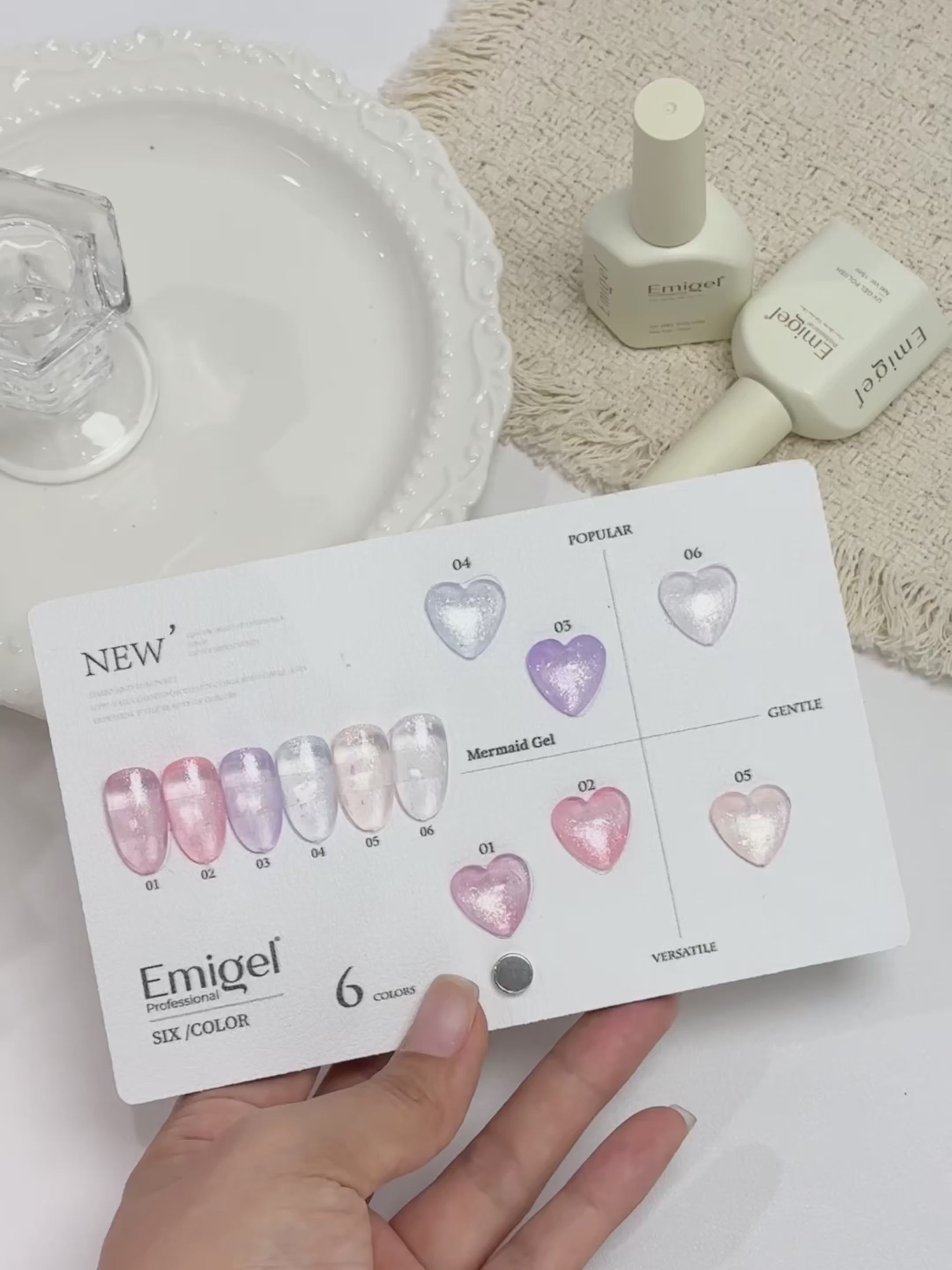 Emigel - Mermaid UV Gel Polish Kit - 6 Shades