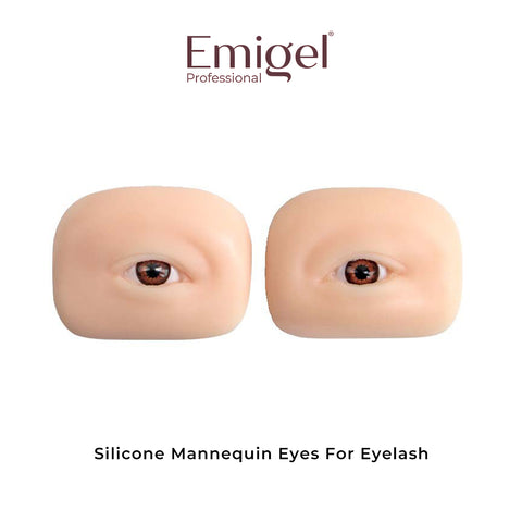 Emigel - Eye Lash Extention Essentials - Silicone Mannequin Eyes