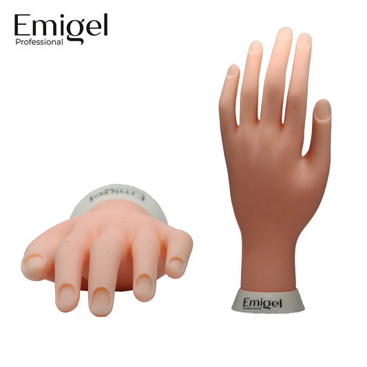 Emigel - Practice Tools - Soft Practice Hand With Movabale Fingers