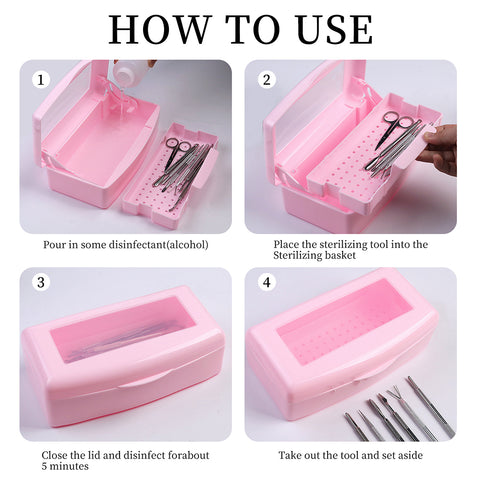 Emigel - Eye Lash Extention Essentials - Eyelash Tools Sterilizing Box