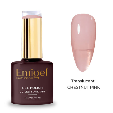 Emigel - Translucent Gel Polish - 005 - CHESTNUT PINK