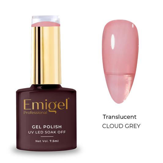 Emigel - Translucent Gel Polish - 007 - CLOUD GREY 1080