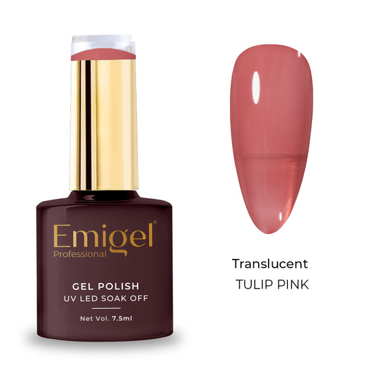 Emigel - Translucent Gel Polish - 011 - TULIP PINK 1080