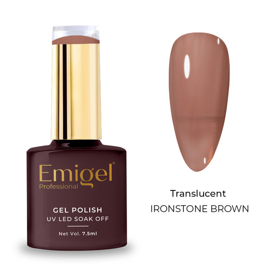 Emigel - Translucent Gel Polish - 012 - IRONSTONE BROWN 1080
