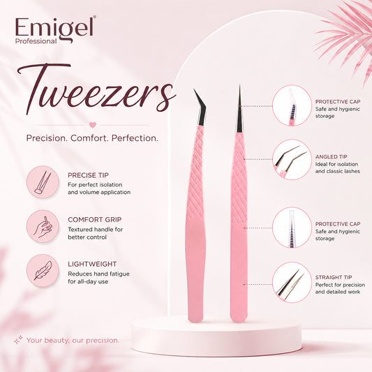 Emigel - Eye Lash Extention Essentials - Tweezers